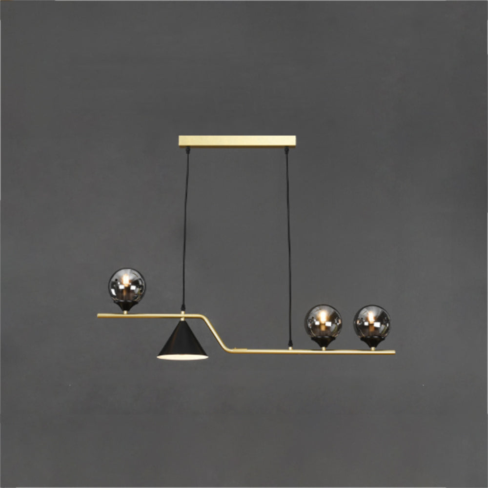 Modern Glass and Metal LED Pendant Lamp for Ambience Arisha